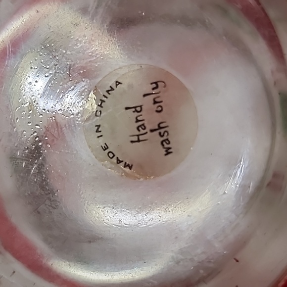 VINTAGE  CHRISTMAS DECORATIVE GLASS BOWL AND CANDLE HOLDER - Picture 4 of 9